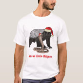 Honey Badger Snake Funny Festive Irony Santa Quote T-Shirt (Vorderseite)