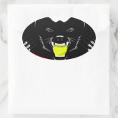 Honey Badger Softball Ovaler Aufkleber (Tasche)