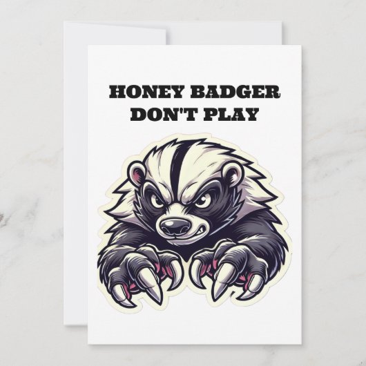 Honey Badger Spiele keine Karte (Vorderseite)