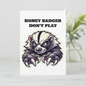 Honey Badger Spiele keine Karte (Stehend Vorderseite)