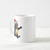 Honey Badger Tree Xmas Lights Santa Honey Badger C Kaffeetasse (Vorderseite Links)