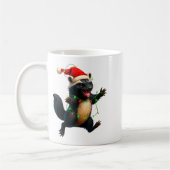 Honey Badger Tree Xmas Lights Santa Honey Badger C Kaffeetasse (Links)