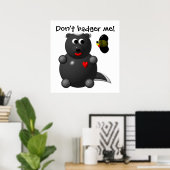 Honey Badger und Honey Bee Poster (Heimbüro)