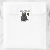 Honey Badger und Honey Bee Quadratischer Aufkleber (Tasche)