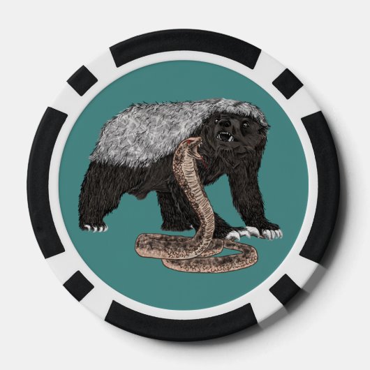 Honey Badger und Snake Pokerchips (Rückseite)