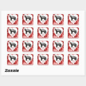 Honey Badger Valentine's Day Stickers (Blatt)