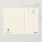 Honey Badger verses Schlangendarstellung Postkarte (Rückseite)