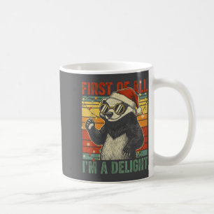 Honey Badger Weihnachten Zuerst Bin Ich Ein Vergnü Kaffeetasse