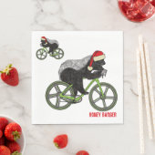 Honey Badger Weihnachtsbadass Fahrrad Serviette (Beispiel)