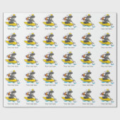 Honey badger White Water Kajak Geschenkpapier (Flach)