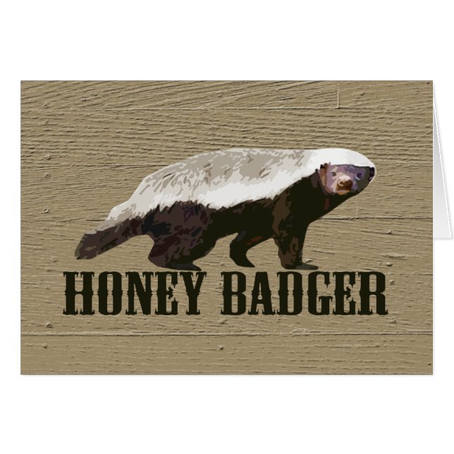 Honey Badger Wild Animal (Vorderseite (Horizontal))