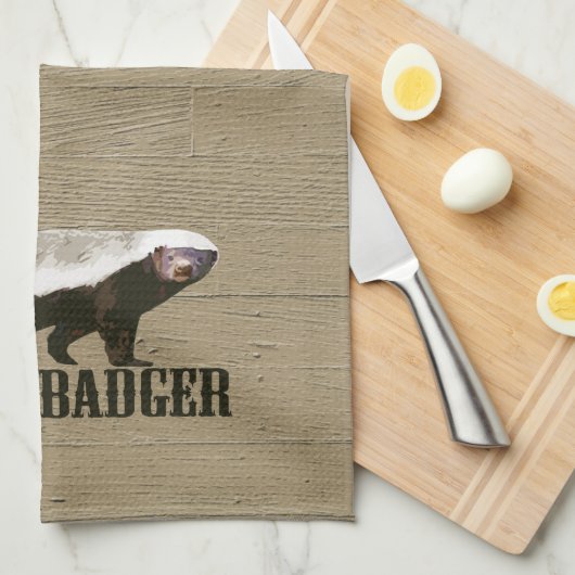 Honey Badger Wild Animal Handtuch (Viertel Falte)