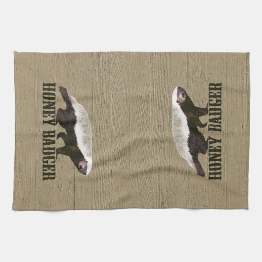 Honey Badger Wild Animal Handtuch (Horizontal)