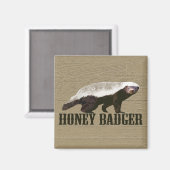 Honey Badger Wild Animal Magnet (Vorderseite/Rückseite)
