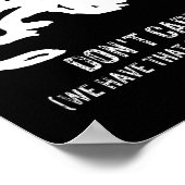 Honey Badgers Don't Care S  Poster (Ecke)