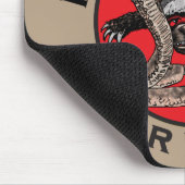 Honey Badgers Fee no Evil Funny Badass Slogan Red Mousepad (Ecke)