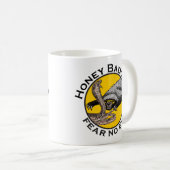 Honey Badgers Fee no Evil Snake Badass Animal Art Kaffeetasse (VorderseiteRechts)