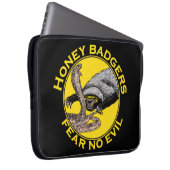 Honey Badgers fürchten kein böses Zitat Laptopschutzhülle (Vorne Rechts)