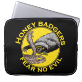 Honey Badgers fürchten kein böses Zitat Laptopschutzhülle (Vorderseite)