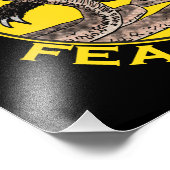 Honey Badgers fürchten sich vor der bösen Badass B Fotodruck (Ecke)