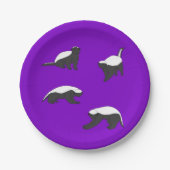 Honey Badgers Pappteller (Vorderseite)