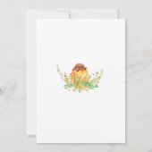 Honey Bear 1. Geburtstag Einladung (Rückseite)