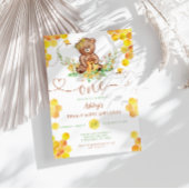 Honey Bear 1. Geburtstag Einladung