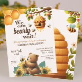 Honey Bear and Bee Bee Bee Bearly Wait Baby Dusche Einladung