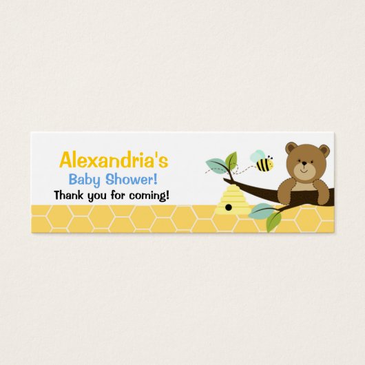 Honey Bear and Bee Skinny Business Card Gefallen T (Vorderseite)