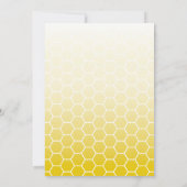 Honey Bear Baby Shower Einladung (Rückseite)