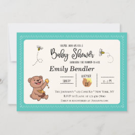 Honey Bear Baby Shower Einladung
