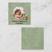 Honey bear Birthday Party Begleitkarte (Vorne/Hinten)