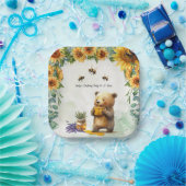 Honey Bear Birthday Party Cake Paper Teller (Party)
