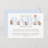 Honey Bear Book for Baby Card Begleitkarte (Vorne/Hinten)