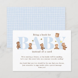 Honey Bear Book for Baby Card Begleitkarte