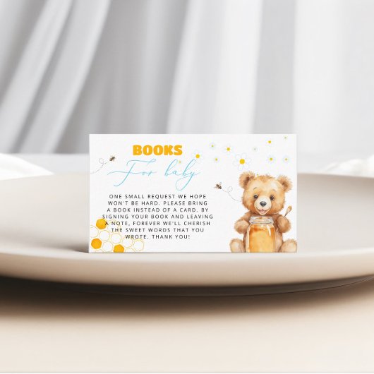 Honey Bear Books for Baby Girl Baby Shooter Begleitkarte