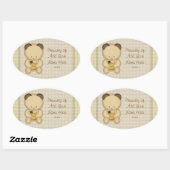 Honey Bear Buchzeichen Stickers (Blatt)