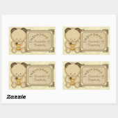 Honey Bear Buchzeichen Stickers (Blatt)