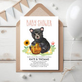 Honey Bear Cub Picnic Baby Dusche Einladung