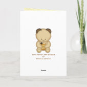 Honey Bear Custom Geburtstagskarte Karte (Rückseite)