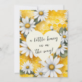 Honey Bear Daisy Flower Garden Frühjahrsdusche Dankeskarte (Rückseite)