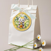 Honey Bear Daisy Flower Garden Frühjahrsdusche Geschenkanhänger