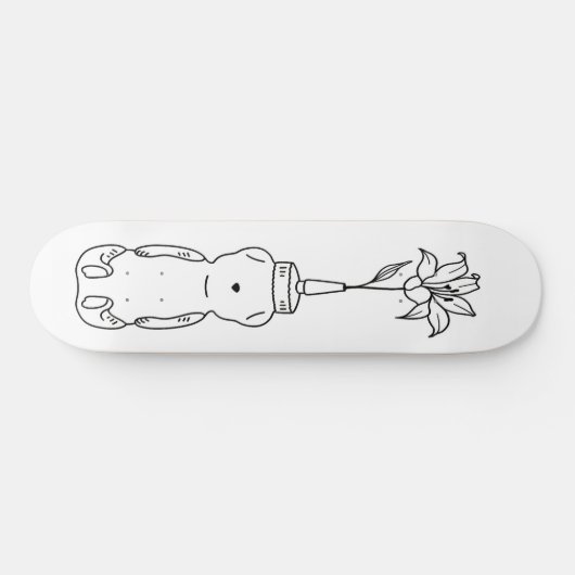 Honey Bear Deluxe Blume Whiteout Skateboard (Horizontal)