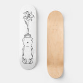 Honey Bear Deluxe Blume Whiteout Skateboard (Vorderseite)