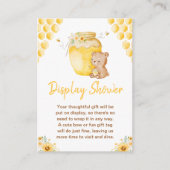 Honey Bear Display Baby Dusche Begleitkarte (Vorderseite)