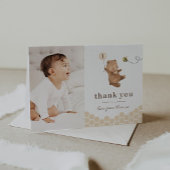 Honey Bear First Bee Day Foto Danke Karte