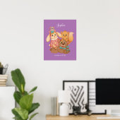 Honey Bear & Friends, DIY Name White Script Poster (Heimbüro)