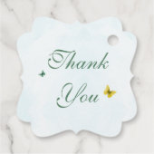 Honey Bear Niedlich Greenery Boy Happy Birthday Geschenkanhänger (Rückseite)