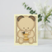 Honey Bear Postcard Postkarte (Stehend Vorderseite)