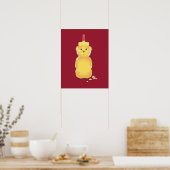 Honey Bear Poster (Küche)